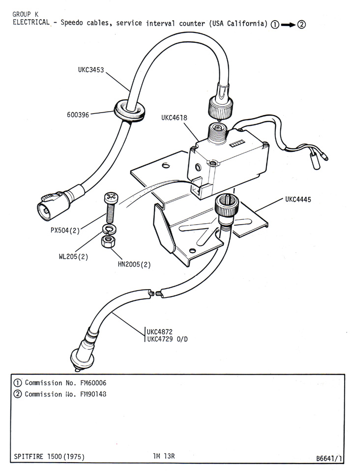 Speedo Cables, Service Interval Counter (USA California) @ Canley Classics