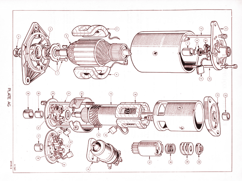 Dynamo, Starter Motor and Starter Solenoid Switch @ Canley Classics